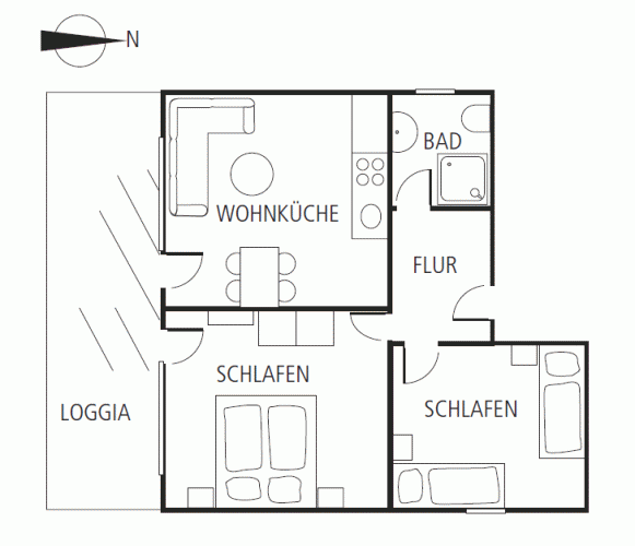 Wohnung 5 - Grundriss